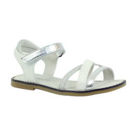 American Club Amerikanische Sandalen Kinderschuhe Lederinnensohle grau 1