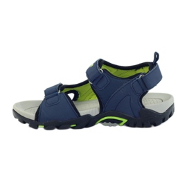American Club Amerikanische Sandalen Kinderschuhe Schaumstoffeinlage marineblau 2