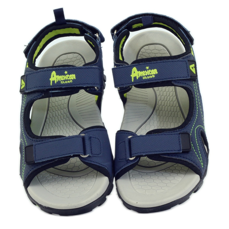 American Club Amerikanische Sandalen Kinderschuhe Schaumstoffeinlage navy blau 4