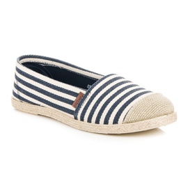 McKey Gerippte Espadrilles blau 1