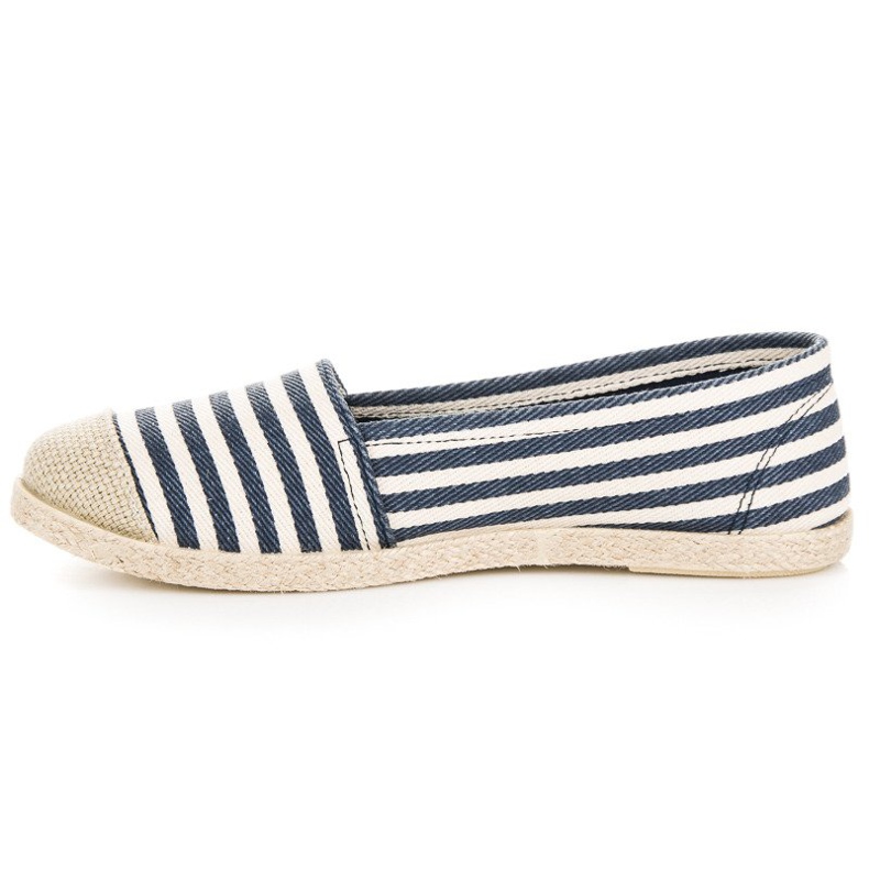 McKey Gerippte Espadrilles blau 2
