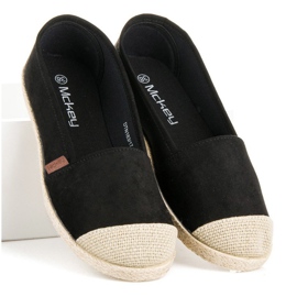 McKey Espadrilles aus schwarzem Wildleder 1