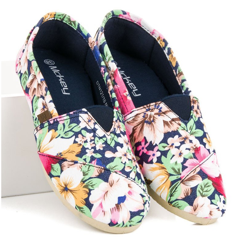 McKey Leichte Espadrilles mit Blumen mehrfarbig 1