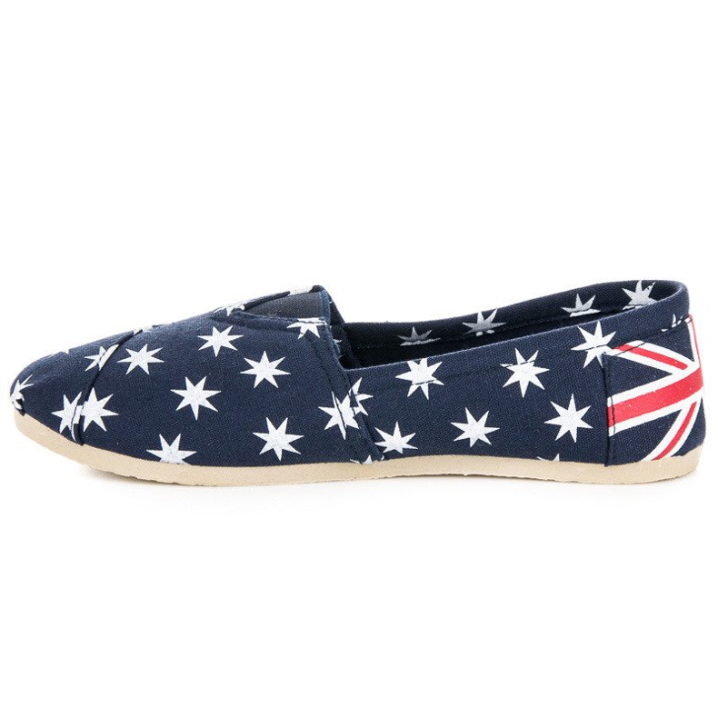 McKey Modische Espadrilles zum Hineinschlüpfen weiß marineblau 1