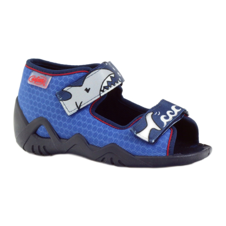 Befado Kinderschuhe Hausschuhe Sandalen 250p069 navy blau blau 1