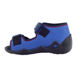 Befado Kinderschuhe Hausschuhe Sandalen 250p069 marineblau blau 2