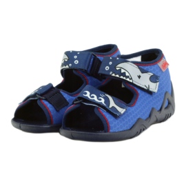 Befado Kinderschuhe Hausschuhe Sandalen 250p069 navy blau blau 3