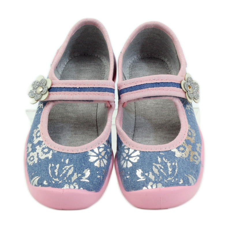 Befado Kinderschuhe Ballerinas Hausschuhe 114x280 rosa grau blau 4
