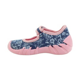 Ballerinas mit Blumen Befado 109p160 rosa grau blau 2