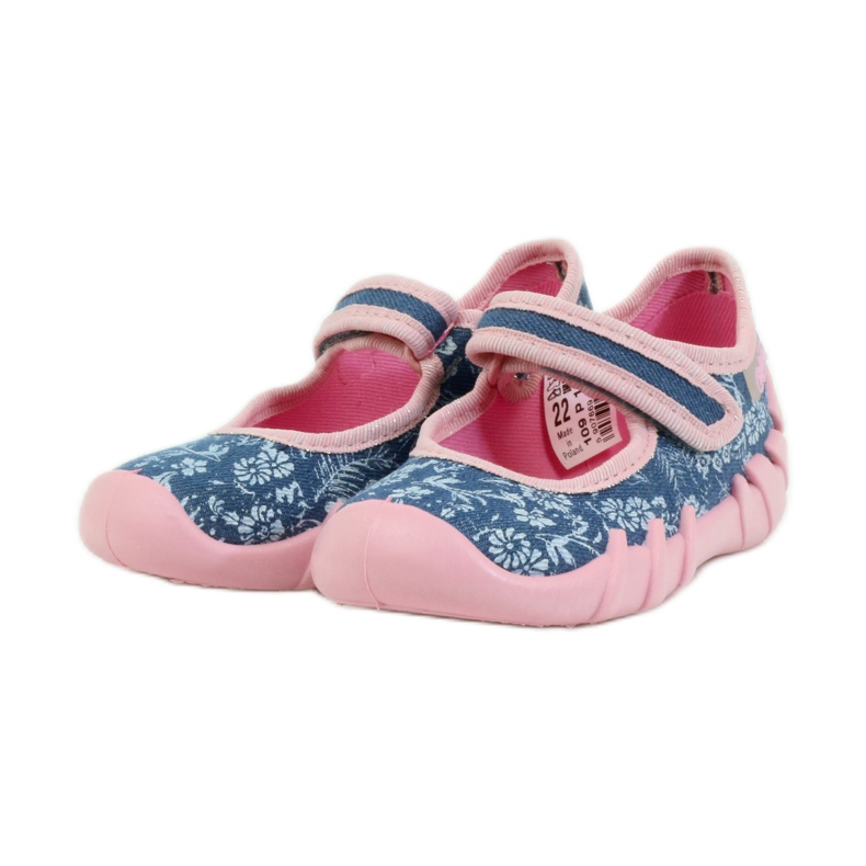 Ballerinas mit Blumen Befado 109p160 rosa grau blau 3