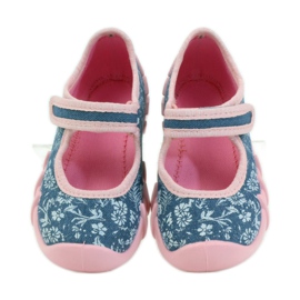 Ballerinas mit Blumen Befado 109p160 rosa grau blau 4