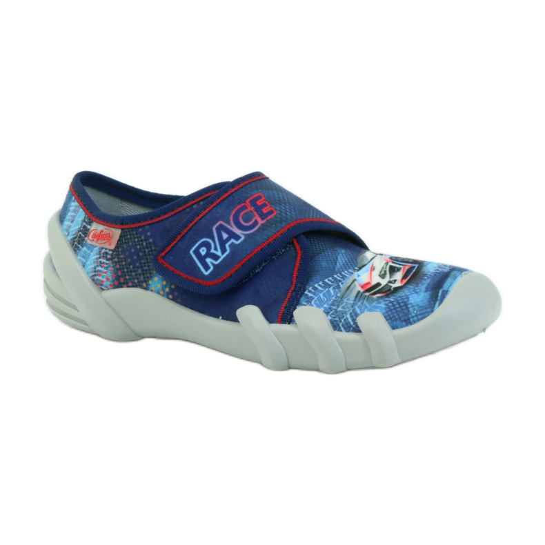 Befado Kinderschuhe Hausschuhe 273y222 navy blau rot blau 1