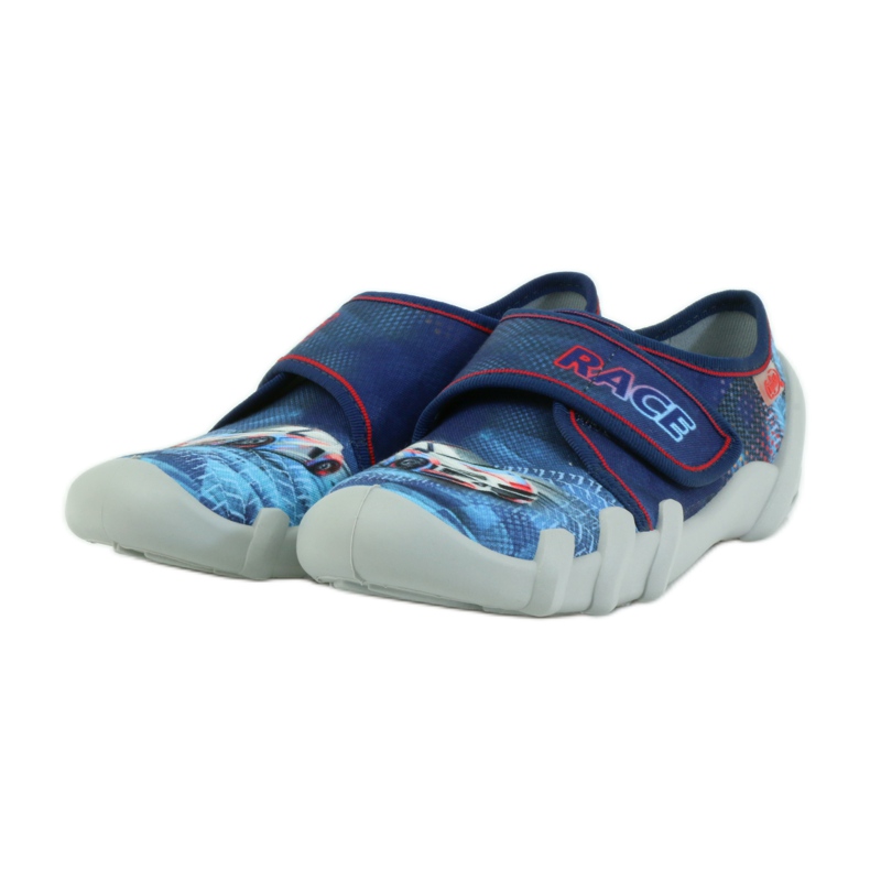 Befado Kinderschuhe Hausschuhe 273y222 marineblau rot blau 3