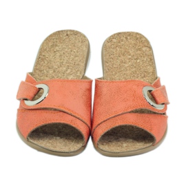 Befado 265d006 Hausschuhe mit Klettverschluss orange 4