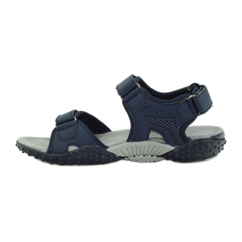 American Club Sandale mit Einsatz aus amerikanischem 1715-Leder navy blau 2