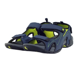 American Club Amerikanische Damensandalen mit Schaumstoff-Innensohle marineblau 3