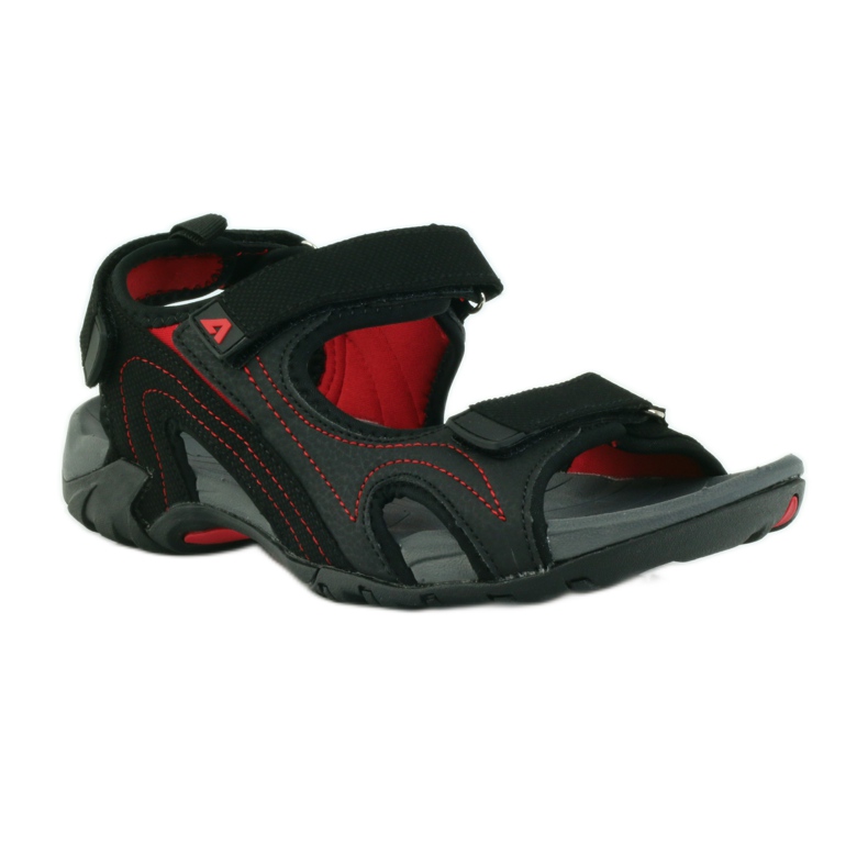 American Club Amerikanische Damensandalen mit Schaumstoff-Innensohle schwarz 1