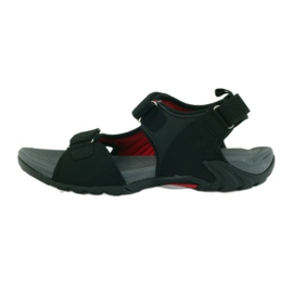 American Club Amerikanische Damensandalen mit Schaumstoff-Innensohle schwarz 2