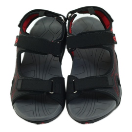 American Club Amerikanische Damensandalen mit Schaumstoff-Innensohle schwarz 4