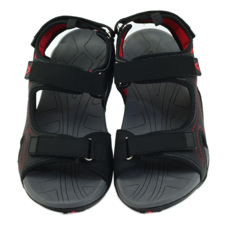 American Club Amerikanische Damensandalen mit Schaumstoff-Innensohle schwarz 4