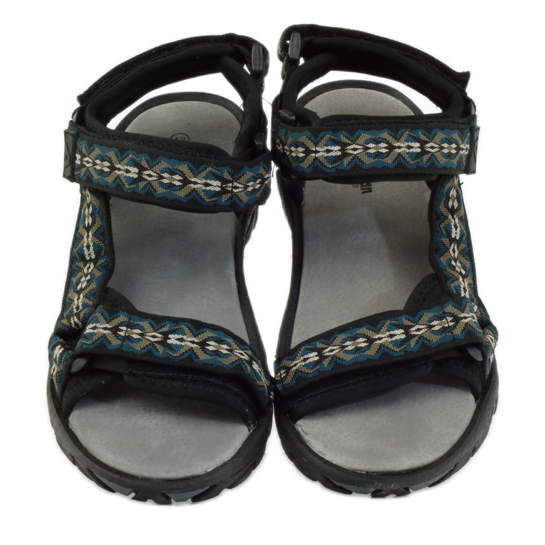 American Club Amerikanische 1728 Sandalen aus Leder mit Innensohle grün braun schwarz 4