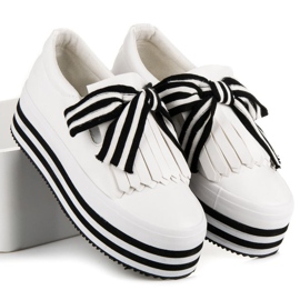 Vices Modische Turnschuhe weiß schwarz 2