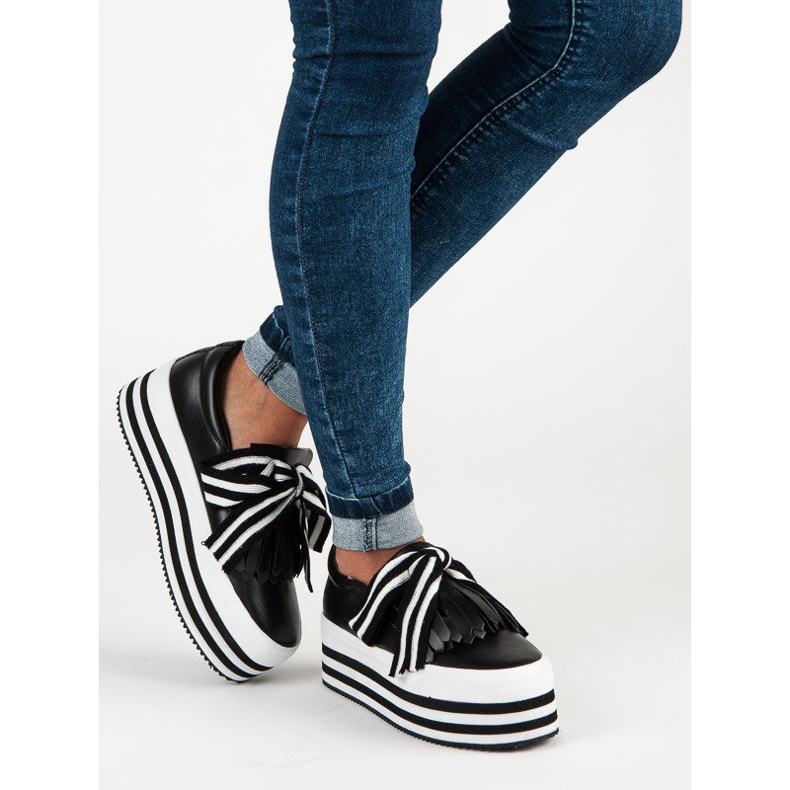 Vices Modische Turnschuhe schwarz 2