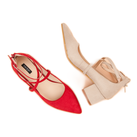 VICES Wildlederpumps rot 1