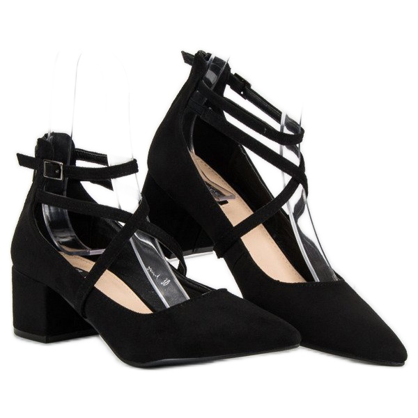 VICES Wildlederpumps schwarz 2