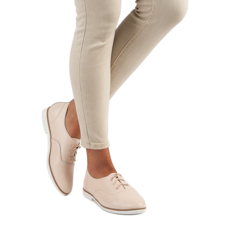 MAZARO Beige Lederschuhe 2
