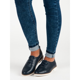 Marineblaue Lederschuhe von Mazaro 1