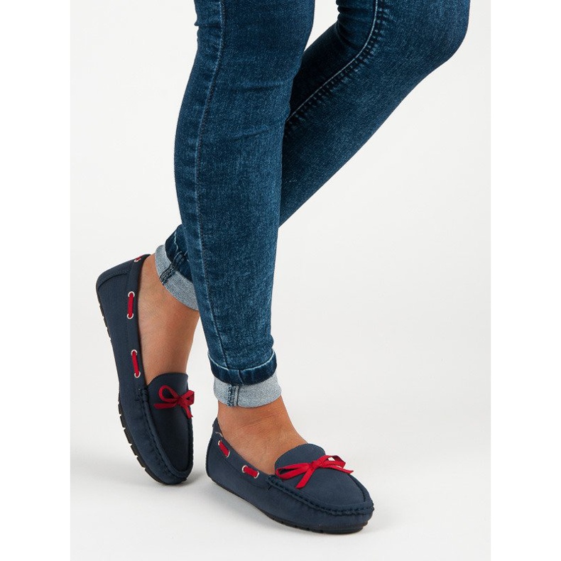 Tullo Stilvolle Wildleder-Loafer blau 1