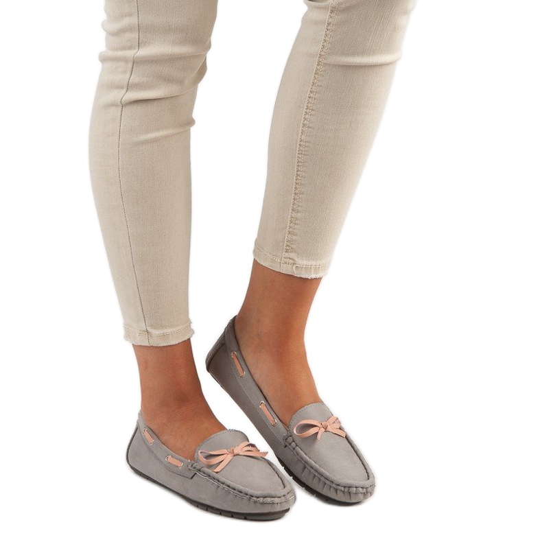 Tullo Stilvolle Wildleder-Loafer grau 1