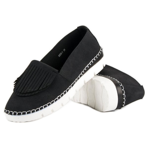 Vices Boho-Slip-On-Schuhe schwarz 2