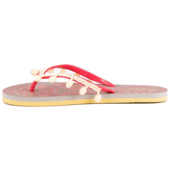 Ax Boxing Flip-Flops mit Bommeln orange 1