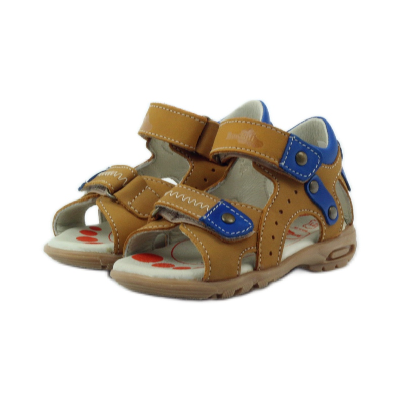 Sandalen mit Klettverschluss Ren But 1471 Honig mehrfarbig blau 3