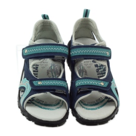 Sandalen für Jungen Bartek 36113 Marineblau grün grau 4