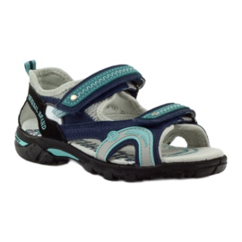 Sandalen für Jungen Bartek 39113 marineblau grün grau 1