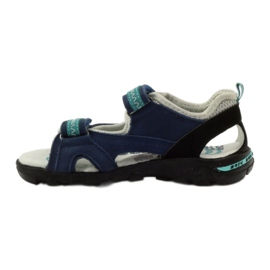 Sandalen für Jungen Bartek 39113 marineblau navy blau grün grau 2