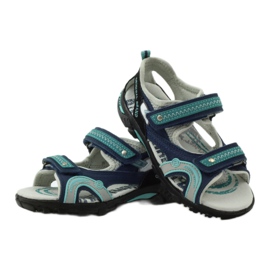 Sandalen für Jungen Bartek 39113 marineblau grün grau 3