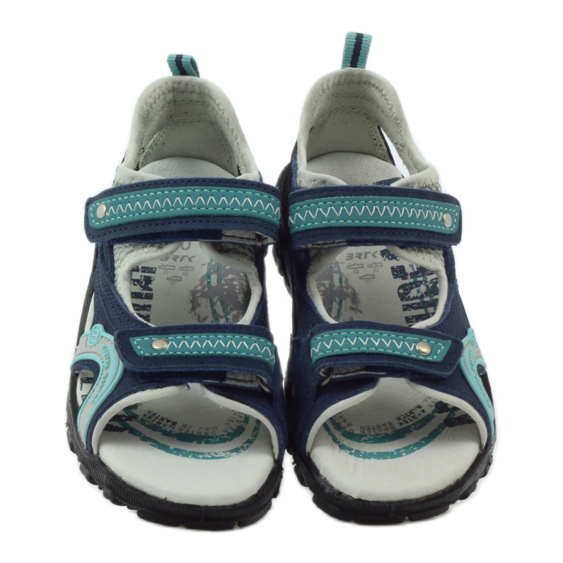 Sandalen für Jungen Bartek 39113 marineblau grün grau 4