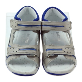 Sandalen mit Klettverschluss Bartek 31825 grau blau 4