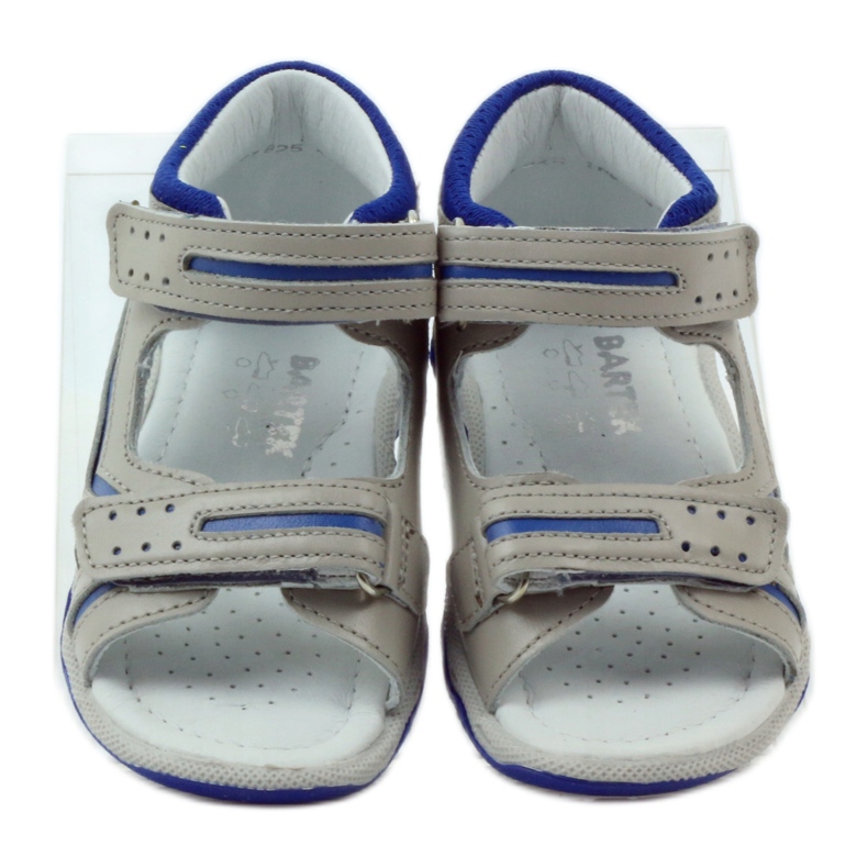 Sandalen mit Klettverschluss Bartek 31825 grau blau 4