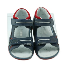 Sandalen mit Klettverschluss Bartek 31825 marineblau navy blau rot 4