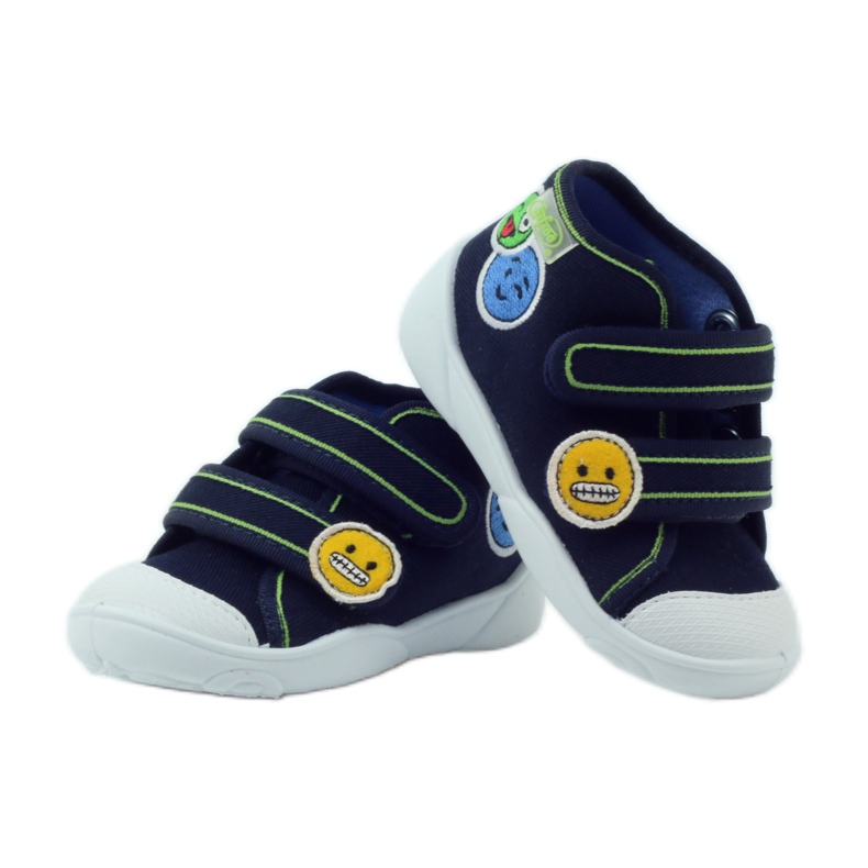 Hausschuhe Jungen Turnschuhe Befado Rüben navy blau 3