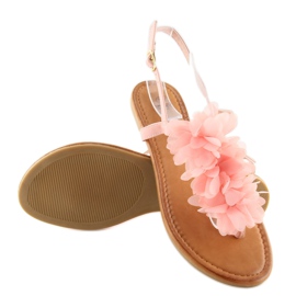Sandalen mit Blumen rosa CK36P rosa 1
