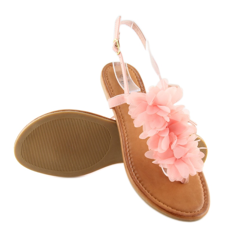 Sandalen mit Blumen rosa CK36P rosa 1