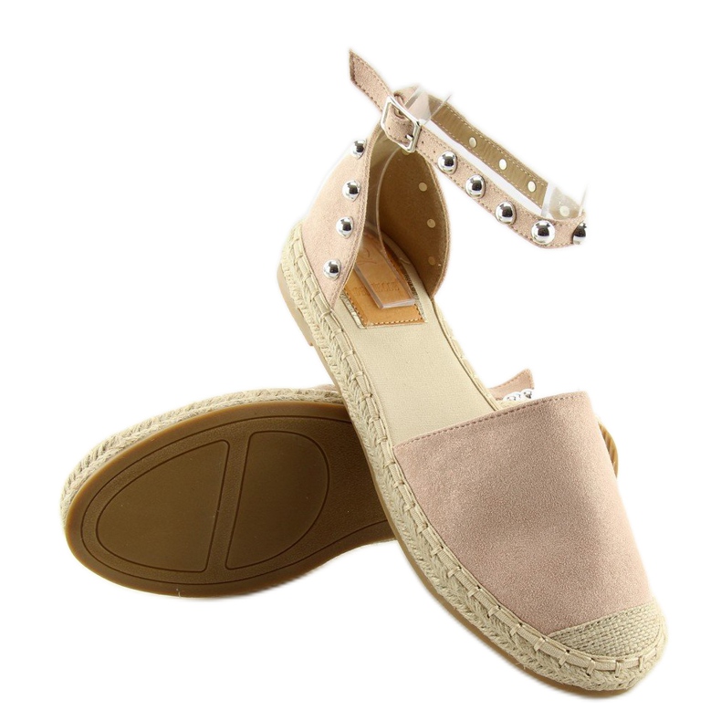 Espadrilles mit rosa Nieten A636-ESP-1 rosa 1