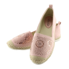 Espadrilles verziert mit Pink 5599-1 Pink rosa 2