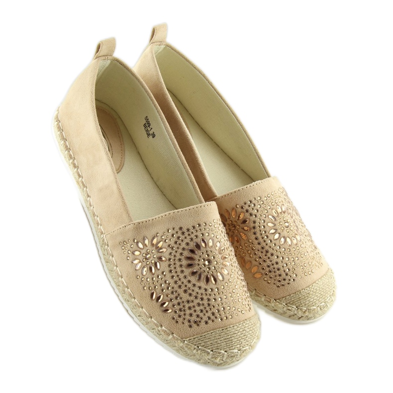 Espadrilles verziert mit Beige 5599-1 Beige 2
